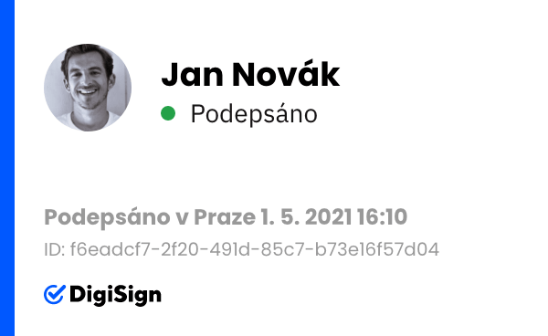 Podpis Jan Novák