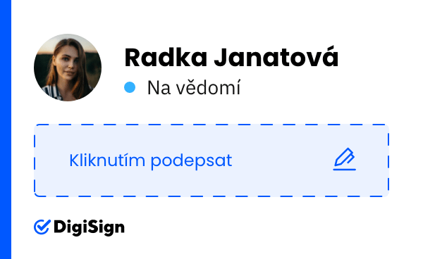 Podpis Radka Janatová